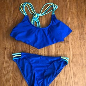 blue bikini set